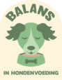 balans in hondenvoeding logo in frame